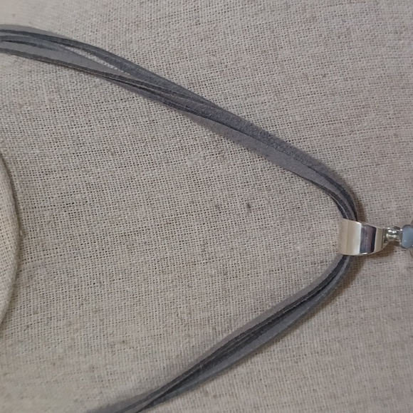 Jay King Lapis and Blue Agate Pendant with Suede Cord Necklace NEW - Picture 4 of 8